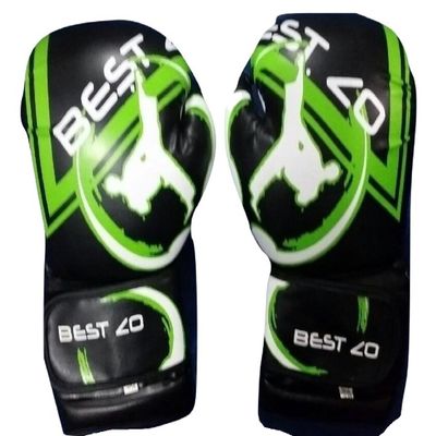 Bestzo Boxing Gloves Synthetic Leather Muay Thai Training Gloves Sparring Punching Mitts - 12 OZ