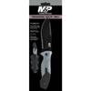 Smith & Wesson M&P SWMPF2BS 8.7in S.S. Full Tang Fixed Blade Knife with 4.1in Serrated Clip Point Blade and Aluminum Handle for Tactical, Survival and EDC,Black view 4