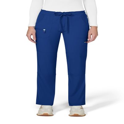 KOI Lite Peace Women's 6-Pocket Stretch Scrub Pants Galaxy Medium Petite