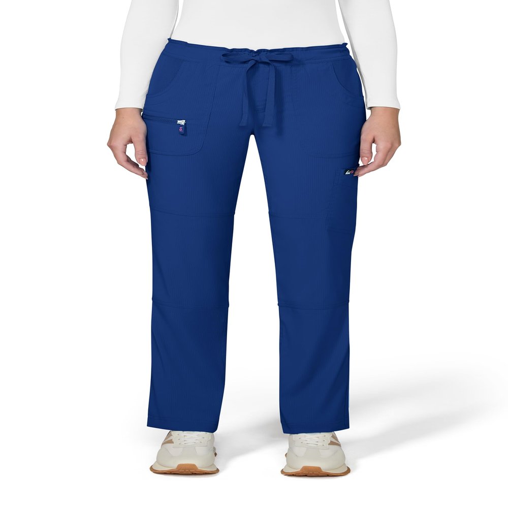 KOI Lite Peace Women's 6-Pocket Stretch Scrub Pants Galaxy Medium Petite