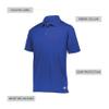 Russell Athletic Men's Dri-Power Performance Golf Polo Shirt, -royal, XXL view 4