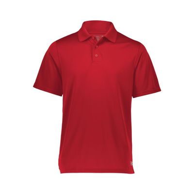 Russell Athletic Men's Dri-Power Performance Golf Polo Shirt, -true red, XXL