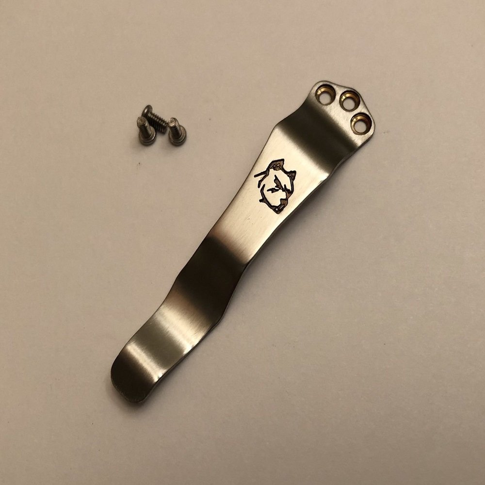 Custom Titanium Pocket Clip Made For Benchmade AFO II 9050 9051 9052 Knife Tip Up