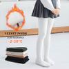 LOLANTA Winter Tights for Girls Stockings Warm Fleece Lined Footed Leggings High Waist Pantyhose(White,3-5Y) view 2