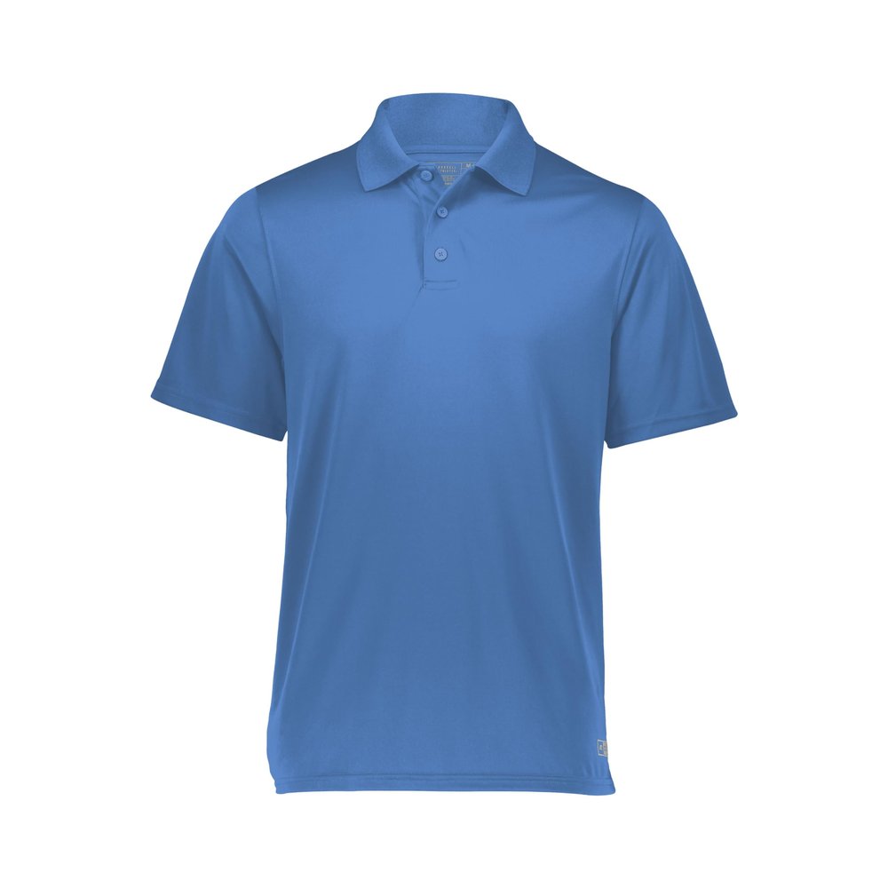 Russell Athletic Men's Dri-Power Performance Golf Polo Shirt, -collegiate blue, M