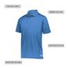 Russell Athletic Men's Dri-Power Performance Golf Polo Shirt, -collegiate blue, M view 4