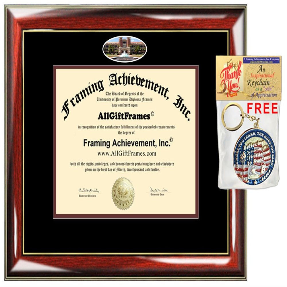 AllGiftFrames FSU Diploma Frame Florida State University School Campus Photo Custom Degree Framing Document Graduation Gift Bachelor Master MBA Doctorate PHD Certificate Holder Case