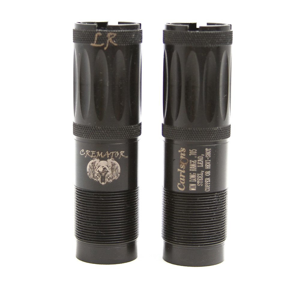 Carlson's Choke Tubes 12 Gauge for Winchester - Browning Inv - Moss 500 [ Long Range | 0.715 Diameter ] Blued Steel | Cremator Non-Ported Waterfowl Choke Tube | Made in USA