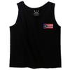 0062. Puerto Rico Flag Boricua Rican Nuyorican Men's Tank Top (Black, Small) view 2