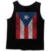 0062. Puerto Rico Flag Boricua Rican Nuyorican Men's Tank Top (Black, Large) view 3