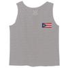 0062. Puerto Rico Flag Boricua Rican Nuyorican Men's Tank Top (Light Gray Medium) view 2