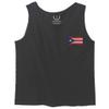 0062. Puerto Rico Flag Boricua Rican Nuyorican Men's Tank Top (Charcoal, Large) view 2
