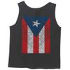 0062. Puerto Rico Flag Boricua Rican Nuyorican Men's Tank Top (Charcoal, Large) view 3