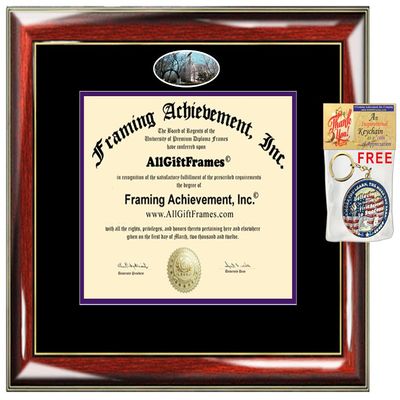 AllGiftFrames Northwestern University Diploma Frame School Campus Photo Custom Degree Double Graduate Framing Document Graduation Gift Bachelor Master MBA Doctorate PHD Certificate Holder Case