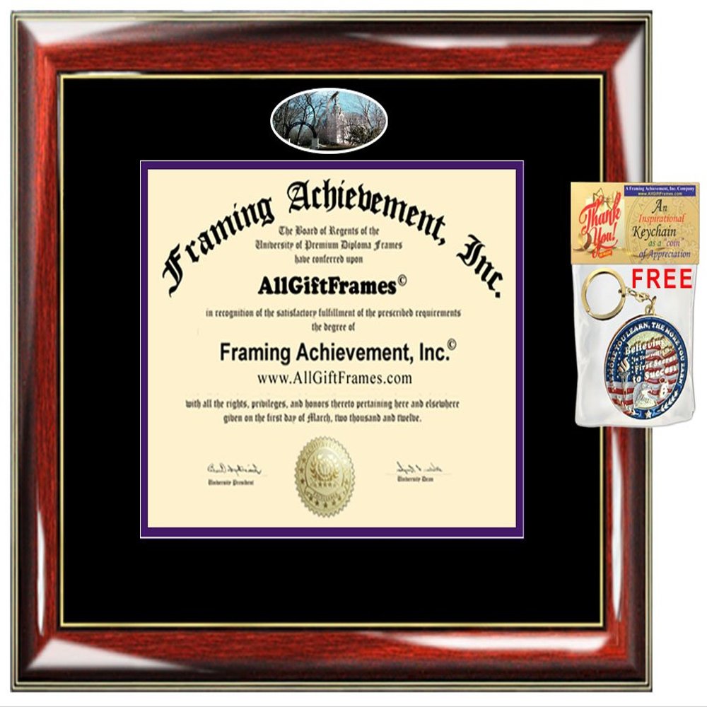 AllGiftFrames Northwestern University Diploma Frame School Campus Photo Custom Degree Double Graduate Framing Document Graduation Gift Bachelor Master MBA Doctorate PHD Certificate Holder Case