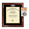 WVU Diploma Frame West Virginia University School Campus Photo Custom Degree Double Mat Framing Document Graduation Gift Bachelor Master MBA Doctorate PHD Certificate Holder Case view 1