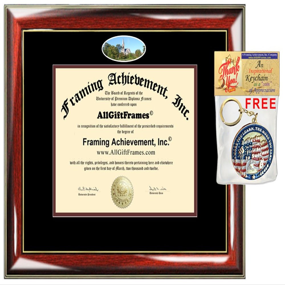 AllGiftFrames UMass Diploma Frame University of Massachusetts Amherst School Campus Photo Double Custom Degree Framing Document Graduation Gift Bachelor Master MBA Doctorate PHD Certificate