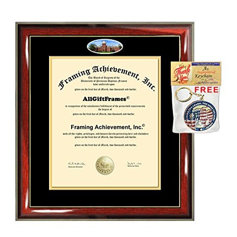 WVU Diploma Frame West Virginia University School Campus Photo Custom Degree Double Mat Framing Document Graduation Gift Bachelor Master MBA Doctorate PHD Certificate Holder Case