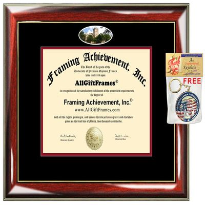 AllGiftFrames Diploma Frame Ohio Wesleyan University School Campus Photo OWU Double Matted Degree Framing Document Graduation Gift Bachelor Master MBA Doctorate PHD Certificate Holder Case