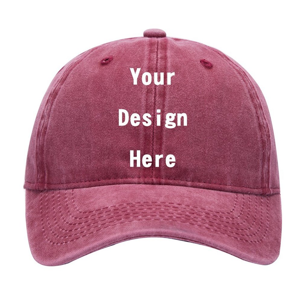 Custom Baseball Cap Adjustable Unisex Mens Womens Hip-Hop Hat Printed Caps Personalized Vintage Cowboy Hat