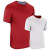Champro Double Stock Z-Cloth Dri Gear Reversible Tee, Adult Medium, Scarlet,White view 1