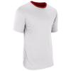 Champro Double Stock Z-Cloth Dri Gear Reversible Tee, Adult Medium, Scarlet,White view 3
