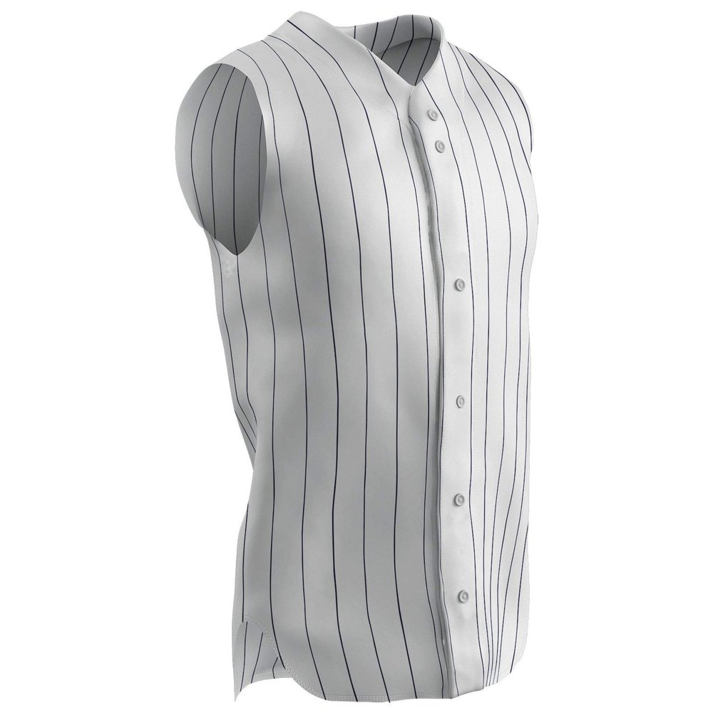Champro Ace Sleeveless Polyester Jersey, Adult Small, Navy Pin