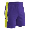 Champro Men's Standard Header Lightweight Adult Soccer Shorts, Purple, Optic Yellow, White, Small view 1