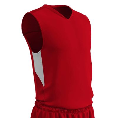 Champro Charge Polyester Basketball Jersey, Youth X-Large, Scarlet, White