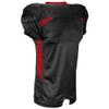 Champro Mens Huddle Stretch Polyester Dazzle Jersey, Black,Scarlet, Small view 2