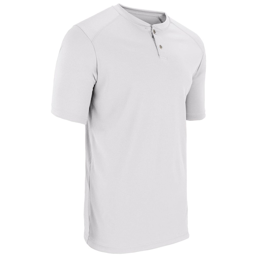 Champro Turn Two Lightweight Polyester Baseball/Softball Jersey, Youth Large, White