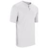 Champro Turn Two Lightweight Polyester Baseball/Softball Jersey, Youth Large, White view 1