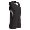 Champro Decoy Softball V-Neck Racer Back, Girls' Small, Black,White view 1