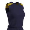 Champro Women's Standard Free Toss Basketball Jersey, Navy, Gold, X-Large view 1
