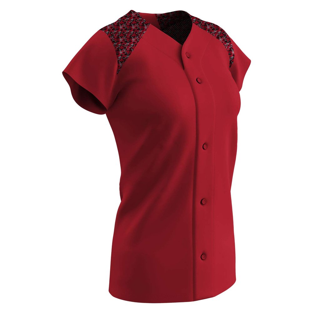 Champro Circuit Ladies Polyester Softball Jersey, Women's Small, Scarlet