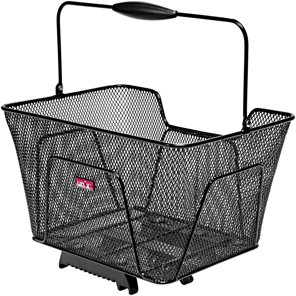Unix Unisex  Adults Reano TopKlip Bicycle Basket, Black, 41 x 30 x 21 cm