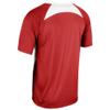 Champro Clean Up 2 Button Baseball/Softball Jersey, Youth Medium, Scarlet, White view 3