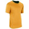 Champro Double Stock Z-Cloth Dri Gear Reversible Tee, Adult Large, Forest Green,Gold view 3