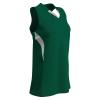 Champro Decoy Softball V-Neck Racer Back, Women's Large, Forest Green,White view 1