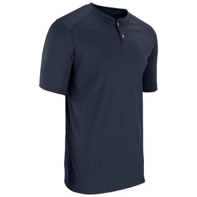 Champro Turn Two Lightweight Polyester Baseball/Softball Jersey, Youth Large, Navy