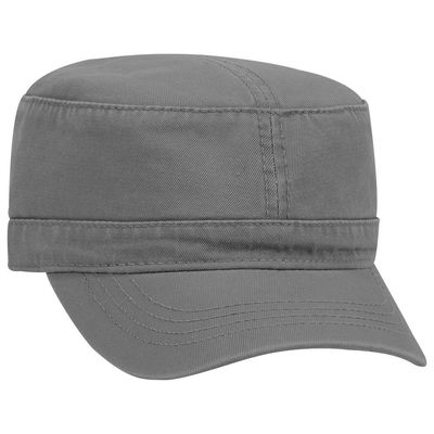 OTTO Superior Garment Washed Cotton Twill Military Cap - Char. Gray