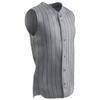 Champro Ace Sleeveless Polyester Jersey, Adult 3X-Large, Grey, Black Pin view 1