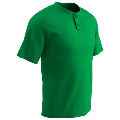 Champro Turn Two Lightweight Polyester Baseball/Softball Jersey, Youth X-Large, Neon Green