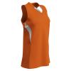 Champro Decoy Softball V-Neck Racer Back, Women's Large, Orange,White view 1