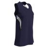 Champro Decoy Softball V-Neck Racer Back, Women's 2X-Large, Navy,White view 1