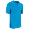 Champro Turn Two Lightweight Polyester Baseball/Softball Jersey, Youth Medium, Neon Blue view 1