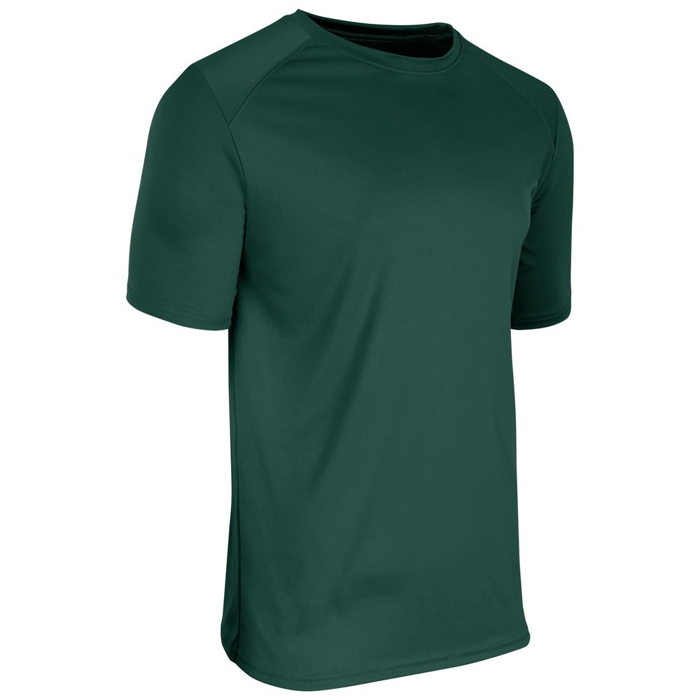 Champro Leader Polyester Crew Neck T-Shirt, Adult X-Large, Forest Green