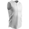 Champro Reliever Full Button Sleeveless Baseball Jersey, Adult 3X-Large, White view 1