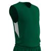 Champro Charge Polyester Basketball Jersey, Adult Medium, Forest Green, White view 1