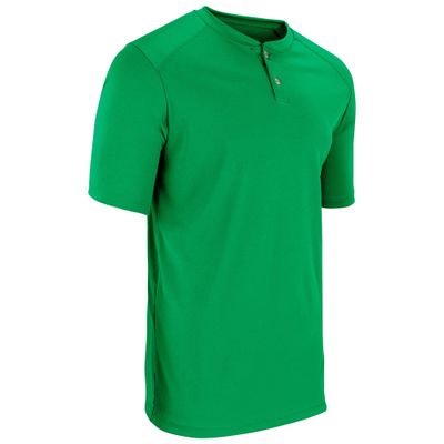 Champro Turn Two Lightweight Polyester Baseball/Softball Jersey, Youth X-Large, Kelly Green